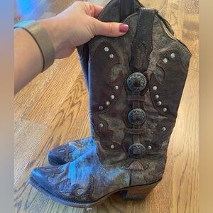 Corral Vintage Concho Studded Western Boots